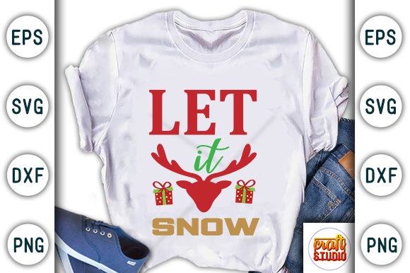 Christmas Quote Design, Let It Snow