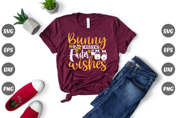 Easter Quote, Bunny Kisses Easter Wishes