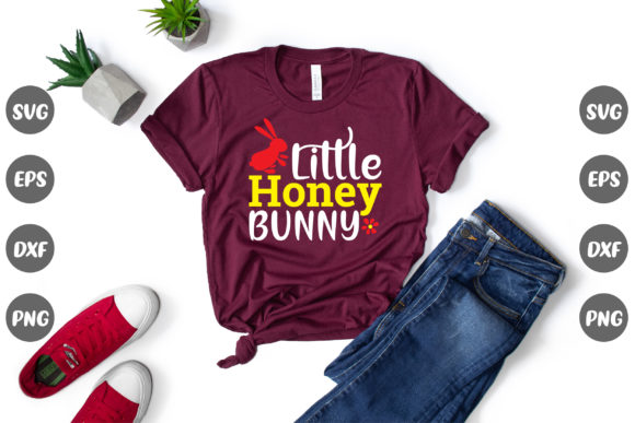Easter Quote, Little Honey Bunny Graphics