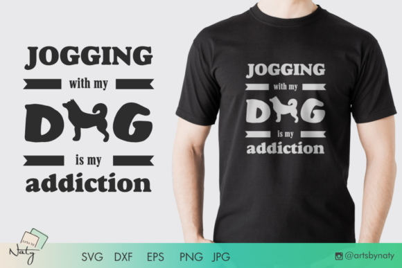 Jogging with My Dog is My Addiction Graphics