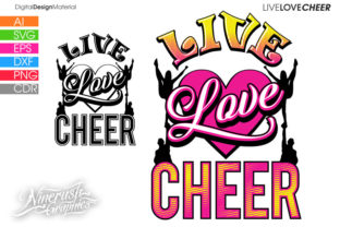 Live Love Cheer Graphics for Local Business Branding