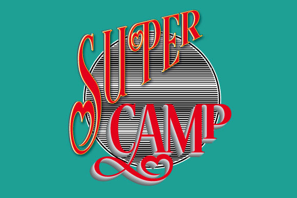 Super Camp Quote Vector Design for Graphics and Illustrations
