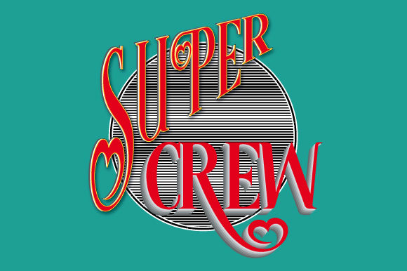 Super Crew Quote Vector Design: Graphics and Illustrations for Real Publishing
